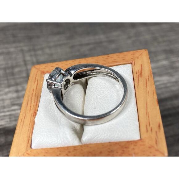 Vintage 925 Sterling Silver Mystic Topaz Ring Size 7 Designer Signed JH - Picture 5 of 9